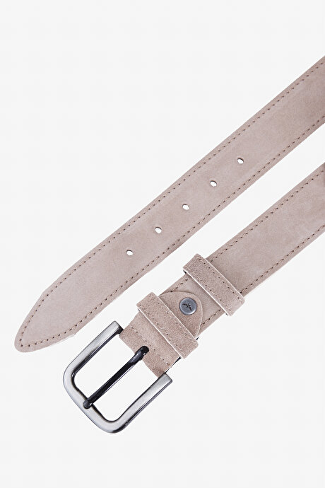 %100 Deri Casual Vizon Kemer resmi