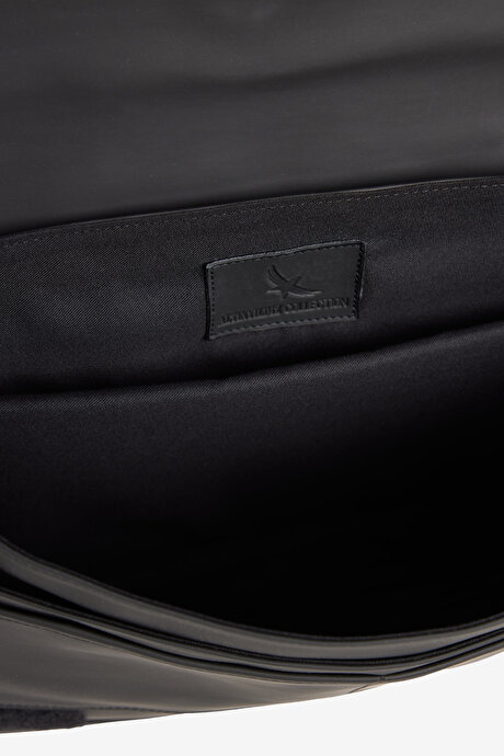 Desenli Siyah Çapraz Çanta resmi