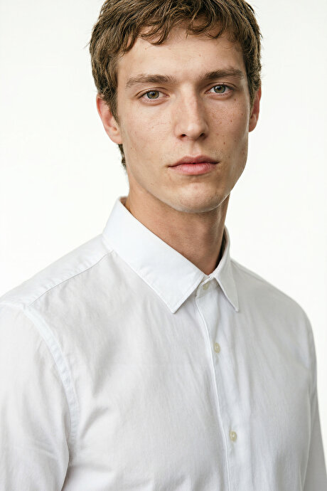 Comfort Fit Rahat Kesim Yan Cepli Esnek Lacivert Pantolon resmi