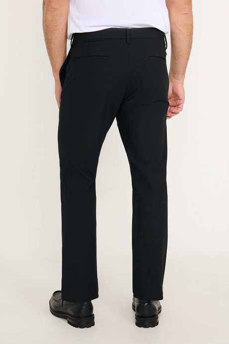 Slim Fit Dar Kesim Yan Cepli Siyah Pantolon resmi