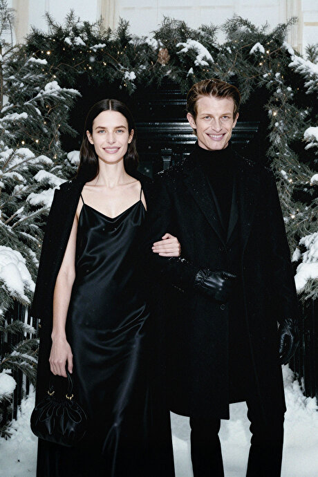 Yünlü Yan Cepli Kaşe Mono Yaka Standart Fit Normal Kesim Siyah Palto resmi