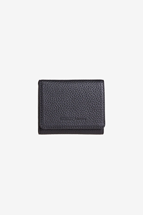 %100 Deri Siyah Cüzdan resmi