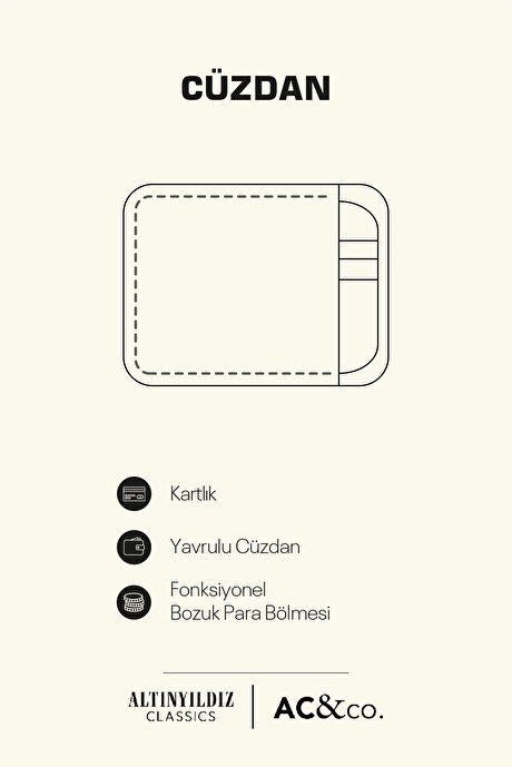 %100 Deri Kahverengi Cüzdan resmi