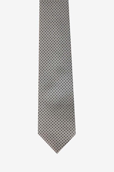 Desenli Gri-Siyah Kravat resmi