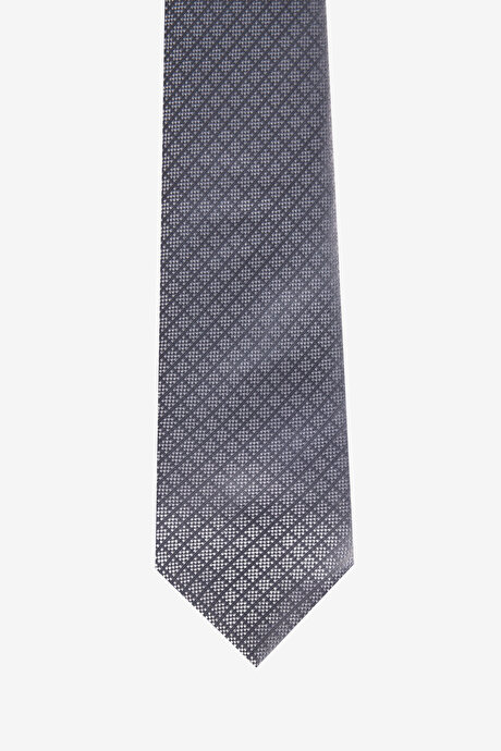 Desenli Gri Kravat resmi