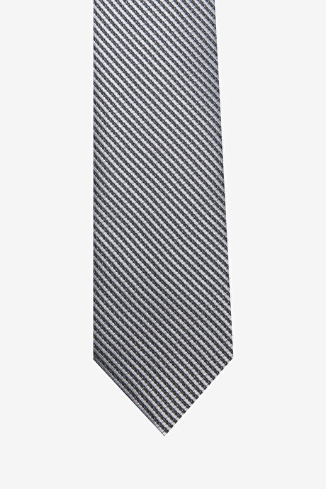 Desenli Siyah-Gri Kravat resmi