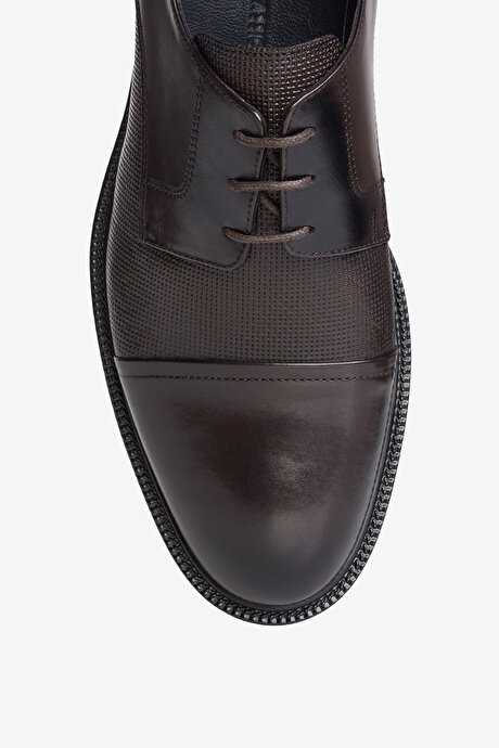 %100 Deri Klasik Kahverengi Ayakkabı resmi