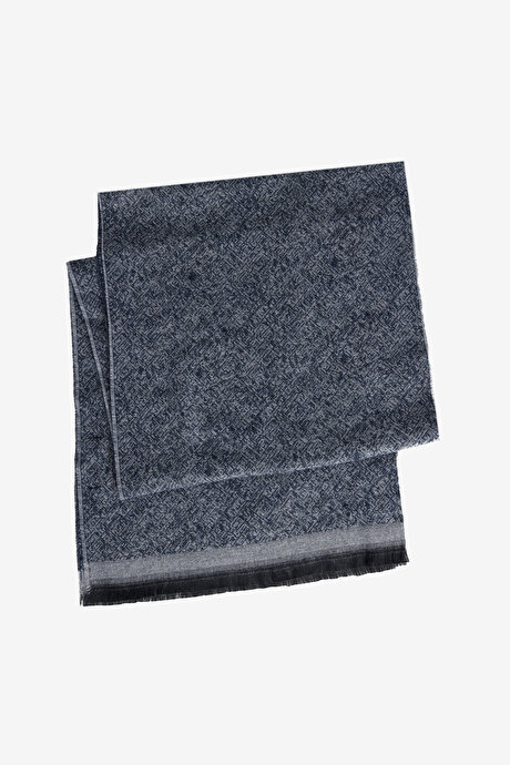 Desenli Standart Fit Lacivert-Gri AtkıACE282610004LAG