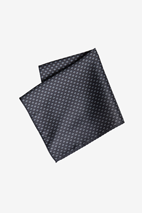 Desenli Siyah-Gri Mendil resmi