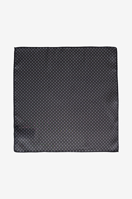 Desenli Siyah-Gri Mendil resmi