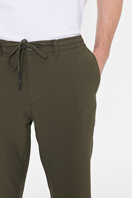 Slim Fit Dar Kesim Pamuklu Esnek Siyah Chino Pantolon resmi