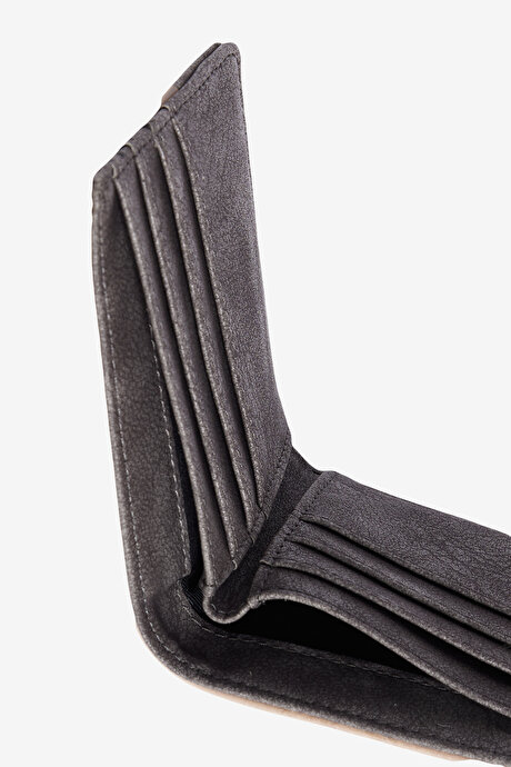 Desensiz Vizon-Antrasit Cüzdan resmi