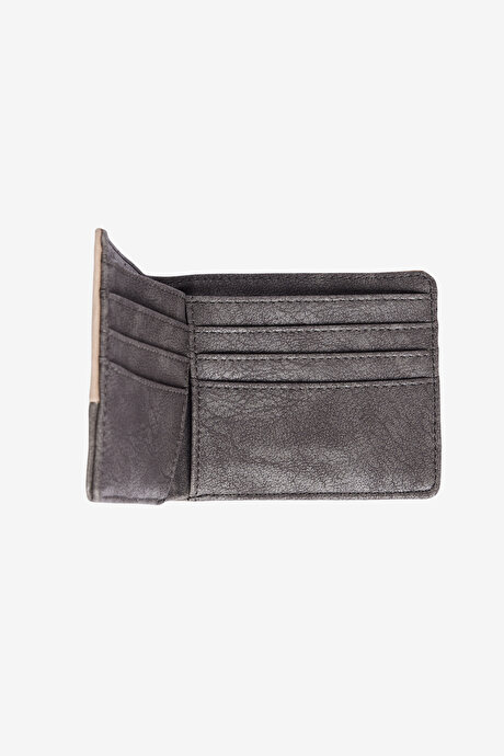 Desensiz Vizon-Antrasit Cüzdan resmi