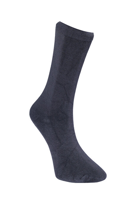 Desenli 3'lü Soket Siyah-Lacivert-Marengo Çorap resmi