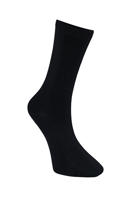 Desenli 3'lü Soket Siyah-Gri Çorap resmi
