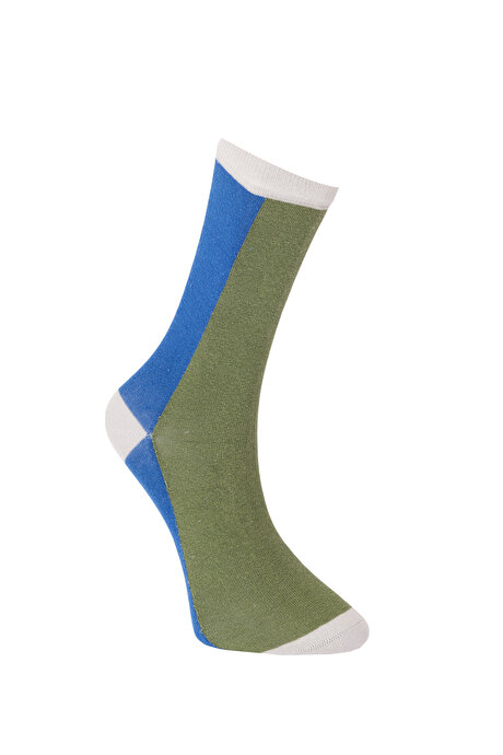 4'lü Desenli Bambu Karışık Çorap resmi