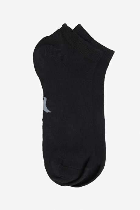 Pamuklu 5'li Paket Patik Esnek Siyah-Beyaz Çorap resmi