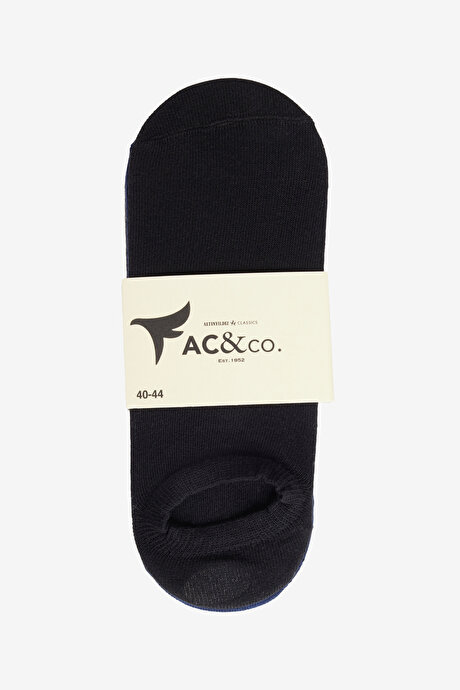 Pamuklu 5'li Paket Esnek Sneaker Siyah-Lacivert-Gri Çorap resmi