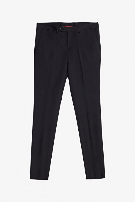 Slim Fit Dar Kesim Kırlangıç Yaka Kapak Cepli Yelekli Siyah Yelekli Takım Elbise resmi