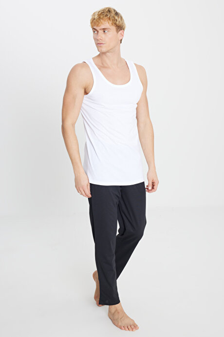 Premium %100 Pamuk 2'li Paket Beyaz Atlet Paketi resmi