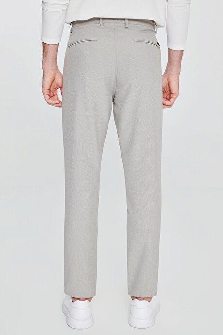 Slim Fit Dar Kesim Beli Bağlamalı Yan Cepli Casual Jogger Açık Yeşil Pantolon resmi