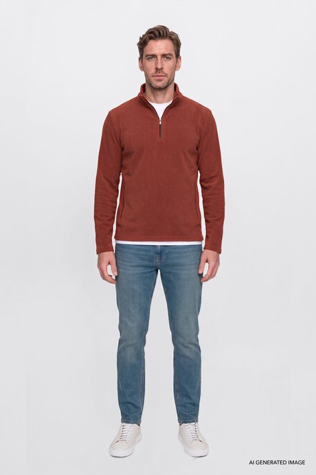Pamuklu Tapered Fit 5 Cepli Esnek Jean Kot Denim Petrol Mavisi Denim Pantolon resmi