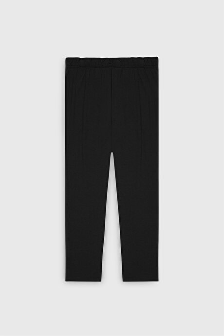 Pamuklu Standart Fit Normal Kesim Beli Lastikli Cepli Siyah PIJAMA ALTI resmi