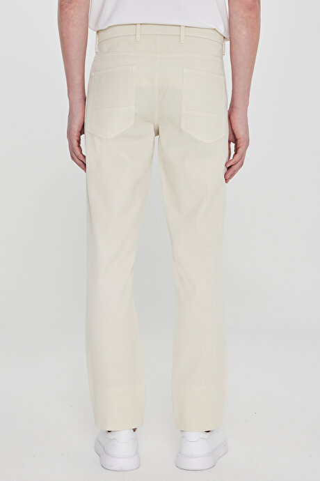 Pamuklu Slim Fit Dar Kesim 5 Cepli Armürlü Esnek Taş Pantolon resmi