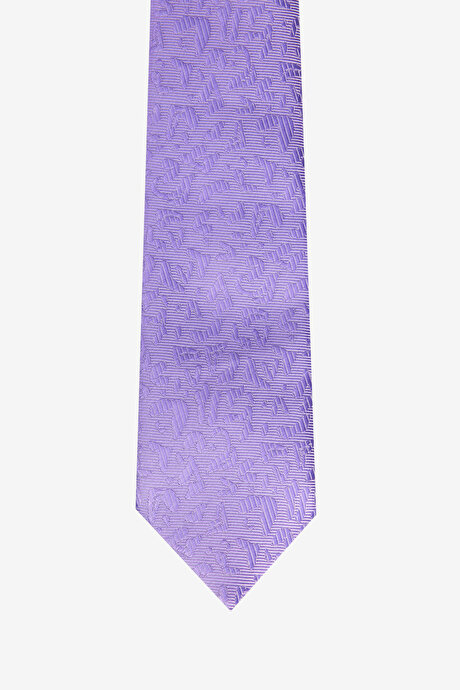 Desenli Mor Kravat resmi