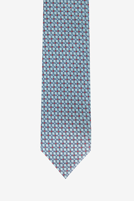 Desenli Açık Yeşil Kravat resmi