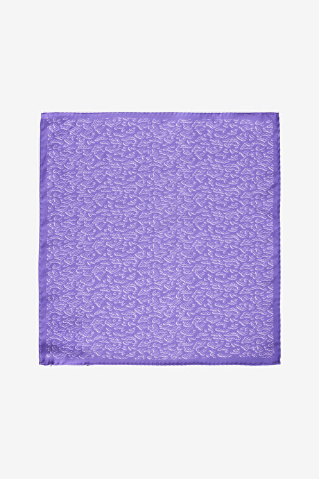 Desenli Mor Mendil resmi