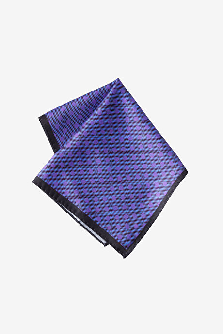 Desenli Mor-Mavi Mendil resmi