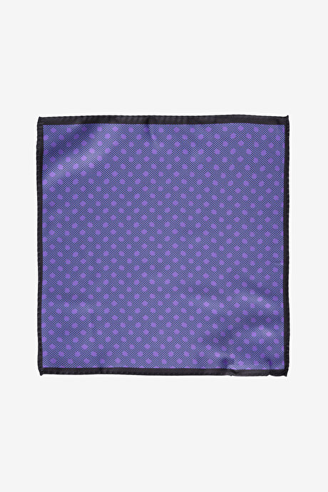 Desenli Mor-Mavi Mendil resmi