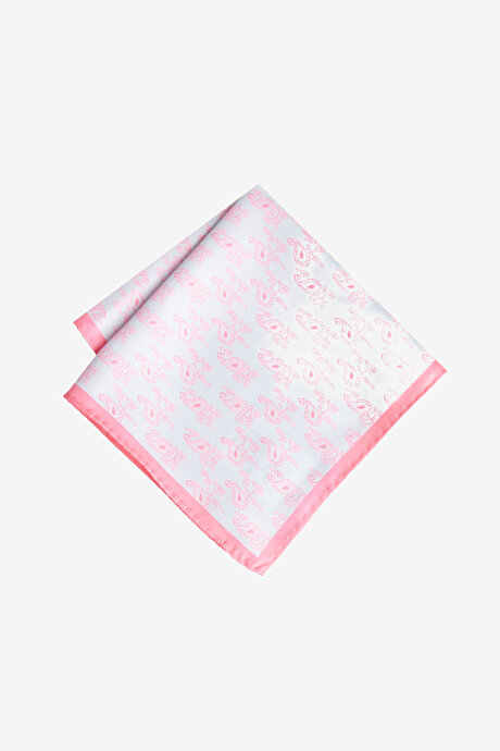 Desenli Gri-Pembe Mendil resmi
