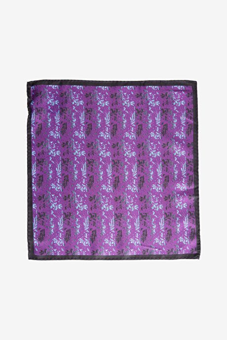 Desenli Fuşya Mendil resmi