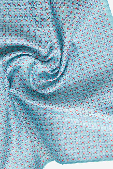 Desenli Açık Yeşil Mendil resmi