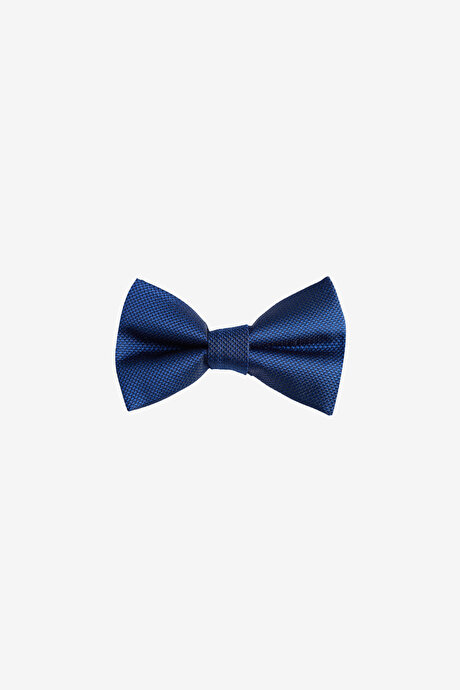 Desenli Saten Lacivert Papyon resmi