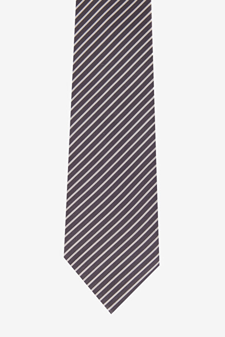 Desenli İndigo-Gri Kravat resmi