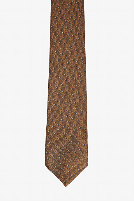 Desenli Kahve-Bej KravatYDA212510022KHJ