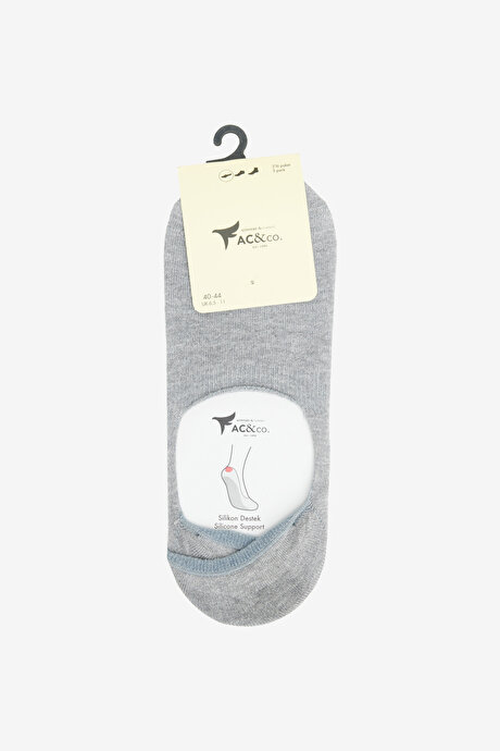 3'lü Paket Yumuşak Dokulu Babet Antrasit-Gri Çorap resmi