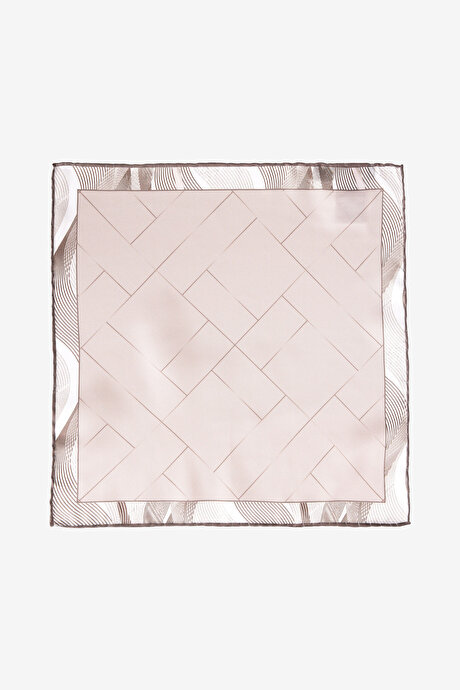 Desenli Bej Mendil resmi