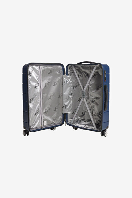 Orta Boy Lacivert Valiz resmi