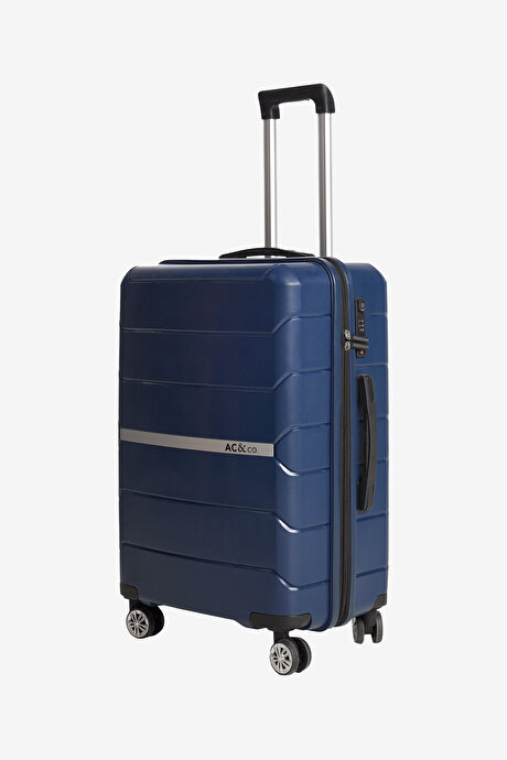 Büyük Boy Lacivert Valiz resmi