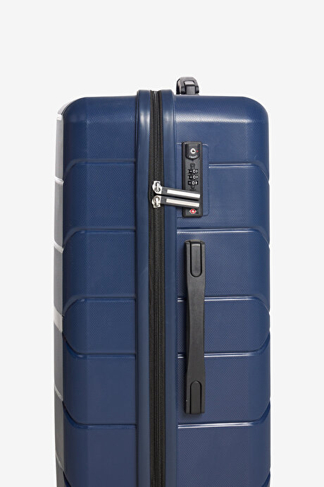 Büyük Boy Lacivert Valiz resmi