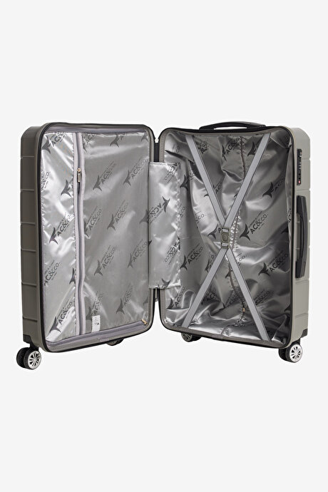 Orta Boy Gri Valiz resmi