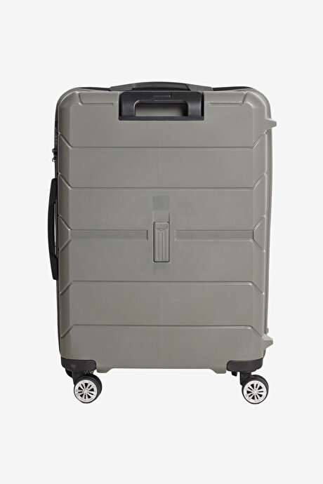 Orta Boy Gri Valiz resmi