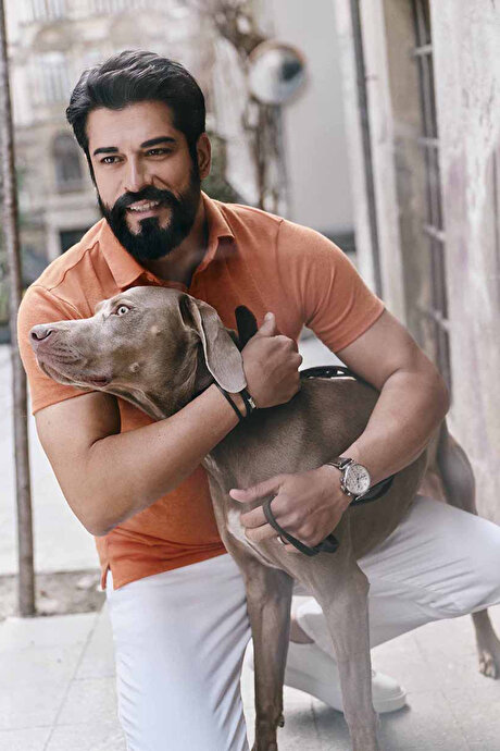 Slim Fit Dar Kesim Polo Yaka Casual Turuncu Tişört resmi