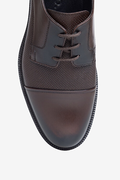 %100 Deri Klasik Kahverengi Ayakkabı resmi