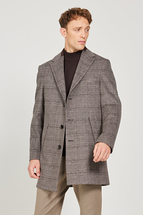 Normal Tweed Uzun Palto