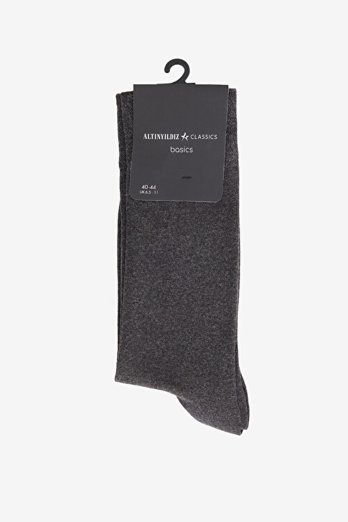 Modal Tekli Antrasit-Melanj Çorap4A2500000011ANM
